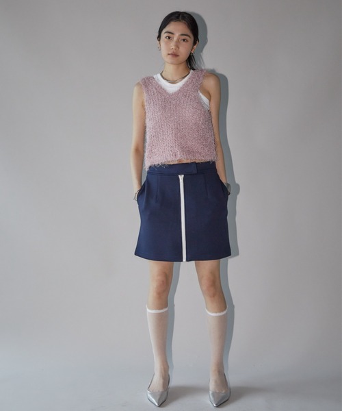 Aunt Marie's（アントマリーズ）の「2WAYシャギーラメニットタンク（タンクトップ・レディース・ブラック/シルバー/ピンク・FREE）」の21枚目の写真