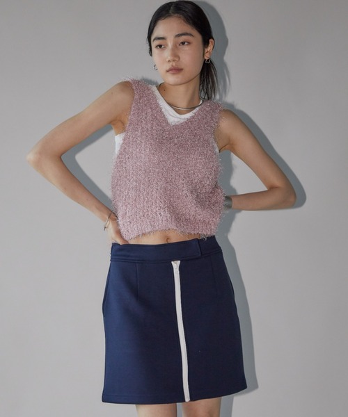 Aunt Marie's（アントマリーズ）の「2WAYシャギーラメニットタンク（タンクトップ・レディース・ブラック/シルバー/ピンク・FREE）」の18枚目の写真