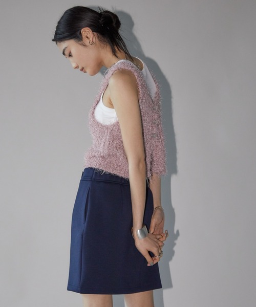 Aunt Marie's（アントマリーズ）の「2WAYシャギーラメニットタンク（タンクトップ・レディース・ブラック/シルバー/ピンク・FREE）」の19枚目の写真