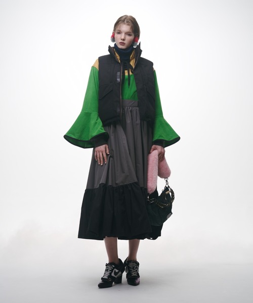 NON TOKYO（ノントーキョー）の「NON TOKYO/ノントーキョー/リバーシブルダウンベスト（ダウンベスト・レディース・ブラック/ブルー/ピンク・1/2）」の6枚目の写真