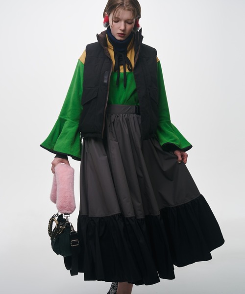 NON TOKYO（ノントーキョー）の「NON TOKYO/ノントーキョー/リバーシブルダウンベスト（ダウンベスト・レディース・ブラック/ブルー/ピンク・1/2）」の7枚目の写真