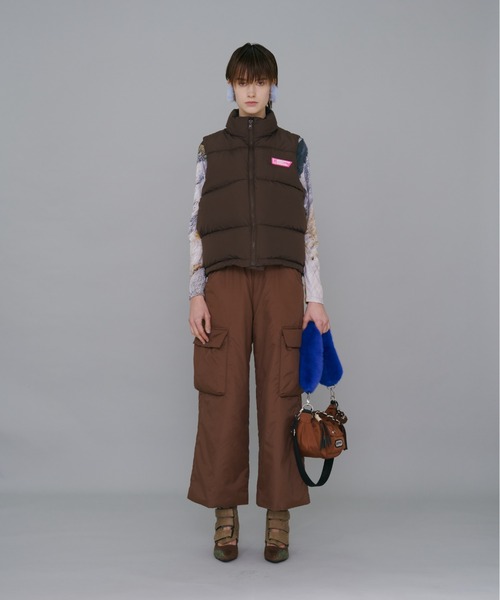 NON TOKYO（ノントーキョー）の「NON TOKYO/ノントーキョー/リバーシブルダウンベスト（ダウンベスト・レディース・ブラック/ブルー/ピンク・1/2）」の9枚目の写真