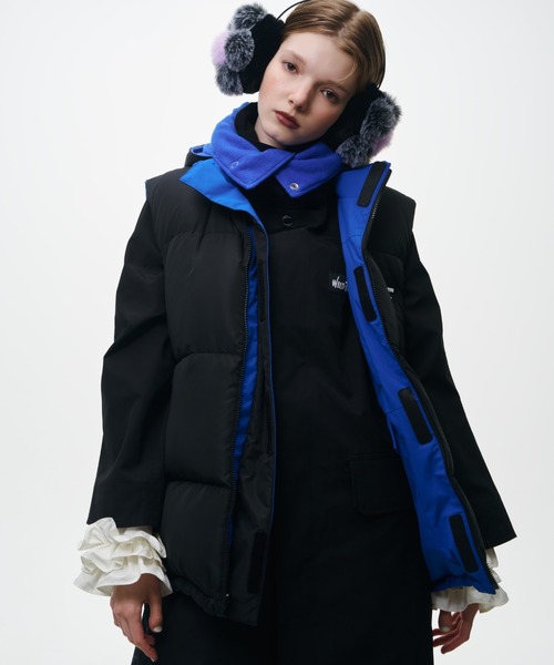 NON TOKYO（ノントーキョー）の「NON TOKYO/ノントーキョー/リバーシブルダウンベスト（ダウンベスト・レディース・ブラック/ブルー/ピンク・1/2）」の15枚目の写真