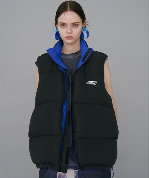 NON TOKYO（ノントーキョー）の「NON TOKYO/ノントーキョー/リバーシブルダウンベスト（ダウンベスト・レディース・ブラック/ブルー/ピンク・1/2）」の17枚目の写真