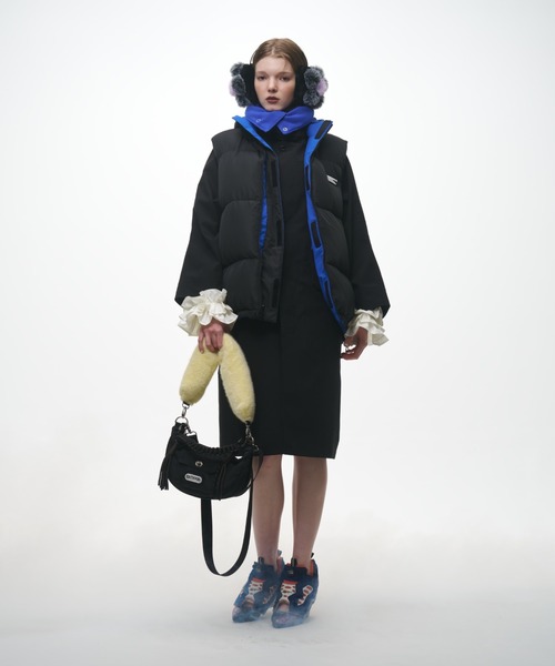 NON TOKYO（ノントーキョー）の「NON TOKYO/ノントーキョー/リバーシブルダウンベスト（ダウンベスト・レディース・ブラック/ブルー/ピンク・1/2）」の18枚目の写真