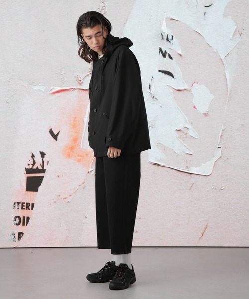 Apo(s)ture(アポスチャー)の「LUCAS-007/デニムアンクルワイドパンツ(デニムパンツ・メンズ・ブラック/ネイビー・XS/XL/L/M/S)」の9枚目の写真
