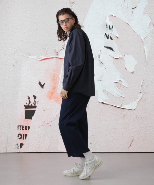Apo(s)ture(アポスチャー)の「LUCAS-007/デニムアンクルワイドパンツ(デニムパンツ・メンズ・ブラック/ネイビー・XS/XL/L/M/S)」の22枚目の写真
