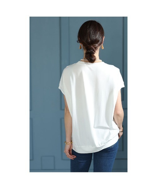 セール】ロゴ刺繍レース Tシャツ（Tシャツ/カットソー）｜SpRay