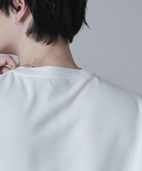 LUCY（ルーシー）の「LUCY/ドルマンポンチカラーブロックT（Tシャツ/カットソー・メンズ・ベージュ/ブルー・LARGE/MEDIUM）」の9枚目の写真