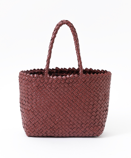 DRAGON(ドラゴン)の「【DRAGON/ドラゴン】 MINI INSIDE OUT レザーメッシュ2WAYバッグ(ショルダーバッグ・レディース・ブラック/ボルドー・フリー)」の4枚目の写真