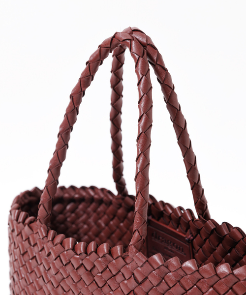 DRAGON(ドラゴン)の「【DRAGON/ドラゴン】 MINI INSIDE OUT レザーメッシュ2WAYバッグ(ショルダーバッグ・レディース・ブラック/ボルドー・フリー)」の7枚目の写真