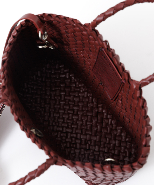 DRAGON(ドラゴン)の「【DRAGON/ドラゴン】 MINI INSIDE OUT レザーメッシュ2WAYバッグ(ショルダーバッグ・レディース・ブラック/ボルドー・フリー)」の10枚目の写真