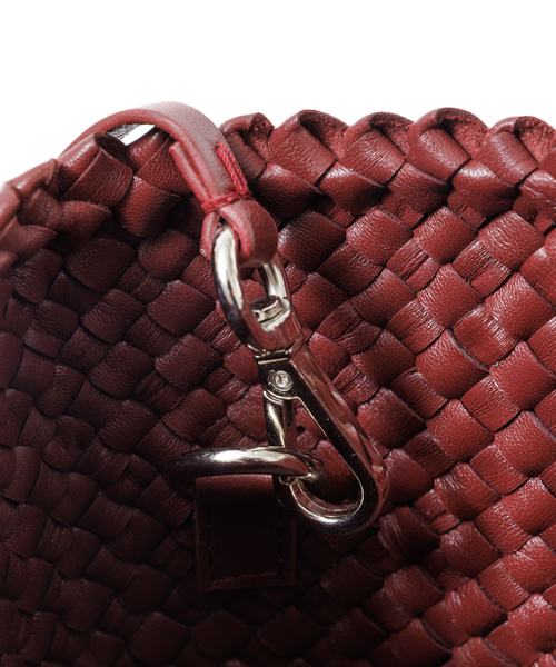 DRAGON(ドラゴン)の「【DRAGON/ドラゴン】 MINI INSIDE OUT レザーメッシュ2WAYバッグ(ショルダーバッグ・レディース・ブラック/ボルドー・フリー)」の11枚目の写真