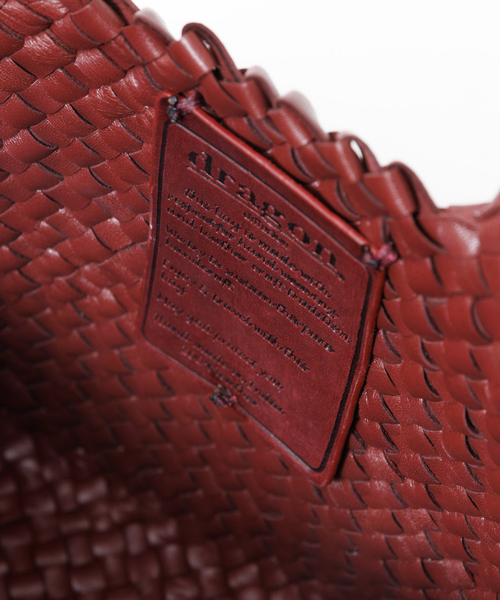 DRAGON(ドラゴン)の「【DRAGON/ドラゴン】 MINI INSIDE OUT レザーメッシュ2WAYバッグ(ショルダーバッグ・レディース・ブラック/ボルドー・フリー)」の13枚目の写真