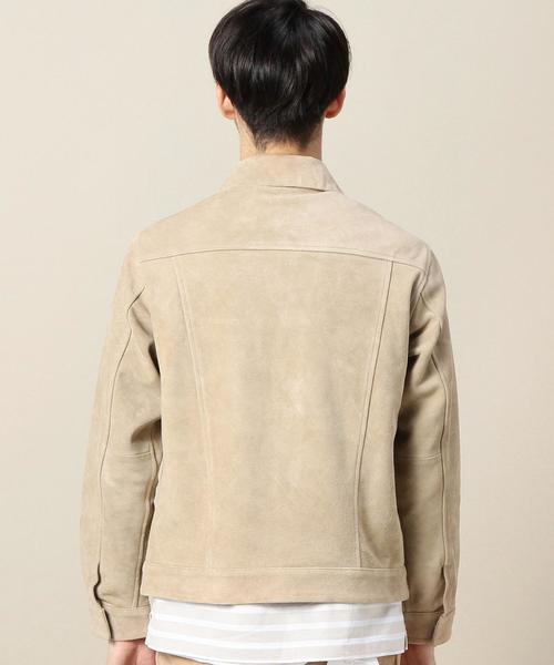 BEAUTY&YOUTH UNITED ARROWS（ビューティーアンドユースユナイテッドアローズ）の「BY カウスエード Gジャケット◆（ブルゾン・メンズ・ベージュ・SMALL/MEDIUM/LARGE）」の2枚目の写真