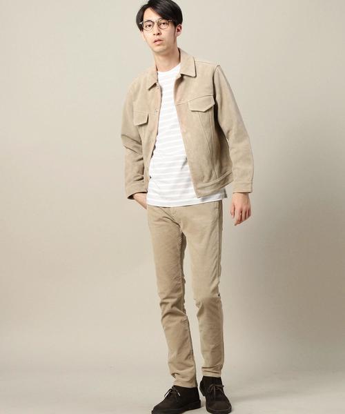 BEAUTY&YOUTH UNITED ARROWS（ビューティーアンドユースユナイテッドアローズ）の「BY カウスエード Gジャケット◆（ブルゾン・メンズ・ベージュ・SMALL/MEDIUM/LARGE）」の5枚目の写真