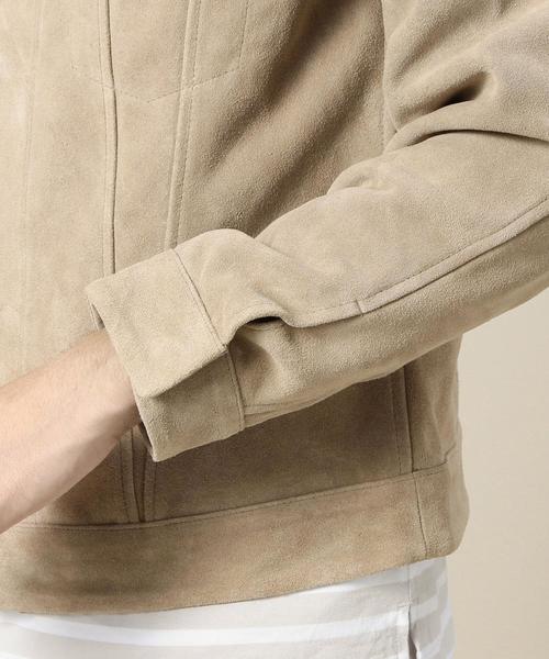 BEAUTY&YOUTH UNITED ARROWS（ビューティーアンドユースユナイテッドアローズ）の「BY カウスエード Gジャケット◆（ブルゾン・メンズ・ベージュ・SMALL/MEDIUM/LARGE）」の7枚目の写真