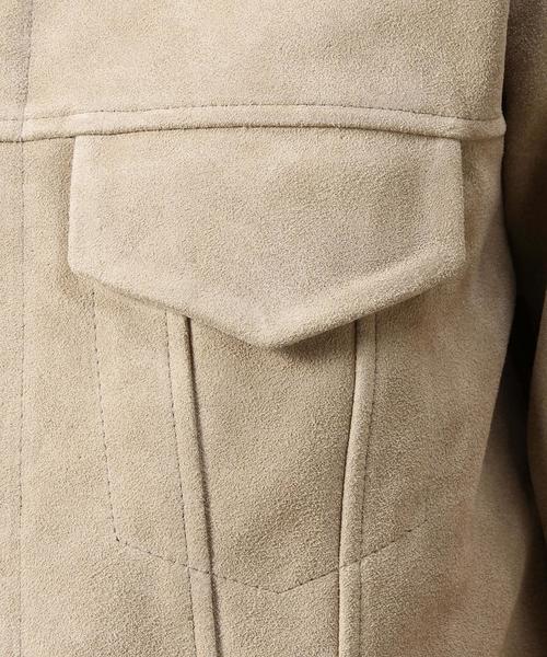 BEAUTY&YOUTH UNITED ARROWS（ビューティーアンドユースユナイテッドアローズ）の「BY カウスエード Gジャケット◆（ブルゾン・メンズ・ベージュ・SMALL/MEDIUM/LARGE）」の12枚目の写真