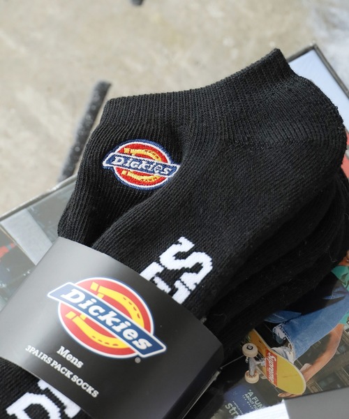Dickies（ディッキーズ）の「Dickies/ディッキーズ DK A 3P ロゴ刺繍底パイル 靴下 3足セット 2026年春夏（ソックス/靴下・メンズ・ブラック/ホワイト・25-27CM）」の11枚目の写真