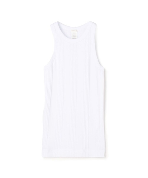 GALERIE VIE（ギャルリー ヴィー）の「コットンランダムリブ アメリカンスリーブタンクトップ（タンクトップ・レディース・ネイビー/ブラック/ホワイト/ブルー系その他・FREE）」の2枚目の写真