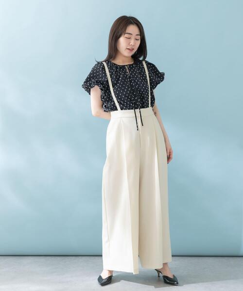 URBAN RESEARCH ROSSO WOMEN(アーバンリサーチ ロッソ)の「バルーンスリーブブラウス(シャツ/ブラウス・レディース・ホワイト/ブラック系その他/オレンジ・FREE)」の6枚目の写真