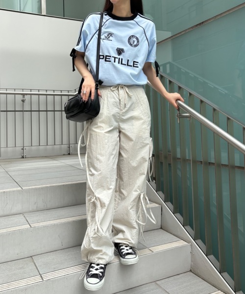 Birthday room(バースデイルーム)の「サイドラインゲームTシャツ(Tシャツ/カットソー・レディース・ホワイト/ライトブルー/ネイビー・FREE)」の17枚目の写真