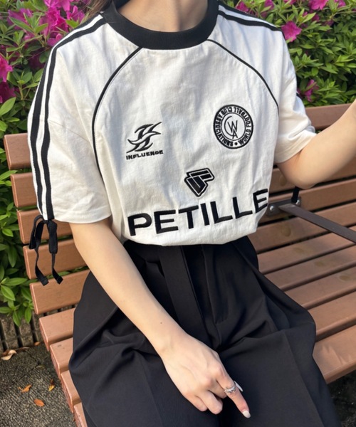 Birthday room(バースデイルーム)の「サイドラインゲームTシャツ(Tシャツ/カットソー・レディース・ホワイト/ライトブルー/ネイビー・FREE)」の11枚目の写真