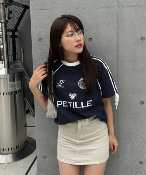 Birthday room(バースデイルーム)の「サイドラインゲームTシャツ(Tシャツ/カットソー・レディース・ホワイト/ライトブルー/ネイビー・FREE)」の20枚目の写真