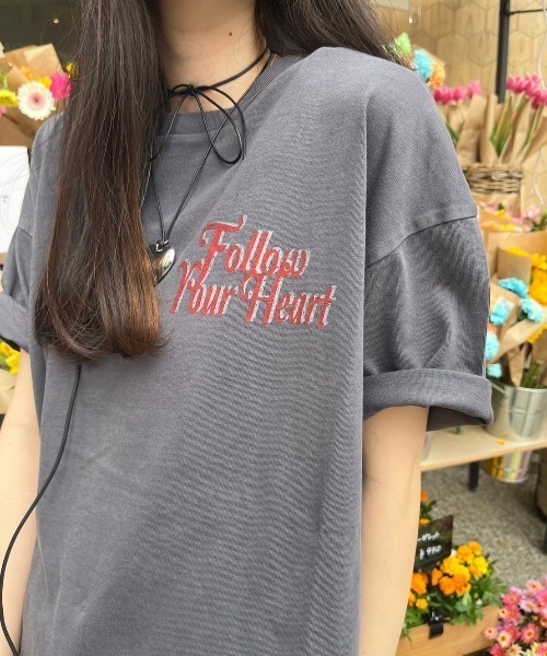 nemne store（ネンネストア）の「【サイズアソート(オーバーサイズ・クロップトサイズ)】ピグメントTシャツ（Tシャツ/カットソー・レディース・ブルー/スミクロ/レッド/ネイビー系1/ネイビー系2/ブラック系その他/ブラック系その他2・LARGE/MEDIUM/SMALL/X-SMALL/X-LARGE）」の16枚目の写真