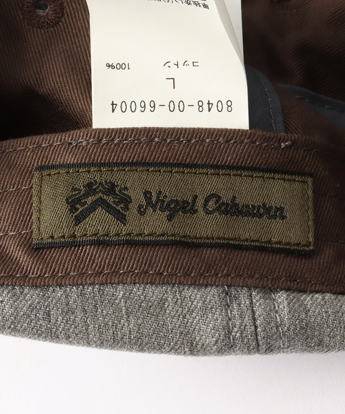 Nigel Cabourn(ナイジェルケーボン)の「NIGEL CABOURN / ナイジェルケーボン BASEBALL CAP COTTON TWILL(キャップ・メンズ・ネイビー/ライトグレー・MEDIUM/LARGE)」の9枚目の写真