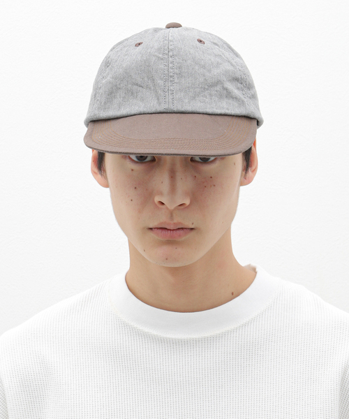 Nigel Cabourn(ナイジェルケーボン)の「NIGEL CABOURN / ナイジェルケーボン BASEBALL CAP COTTON TWILL(キャップ・メンズ・ネイビー/ライトグレー・MEDIUM/LARGE)」の13枚目の写真