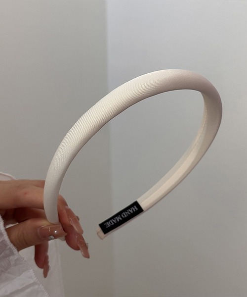 LAFFMO（ラフモ）の「ぷっくりカチューシャ（カチューシャ・レディース・オフホワイト/ブラック/ピンク・F）」の2枚目の写真