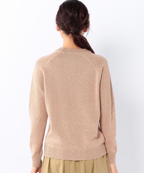 coen（コーエン）の「あぜ編みクルーネックニット（ニット/セーター・レディース・ネイビー/ベージュ/ホワイト・MEDIUM/LARGE）」の10枚目の写真