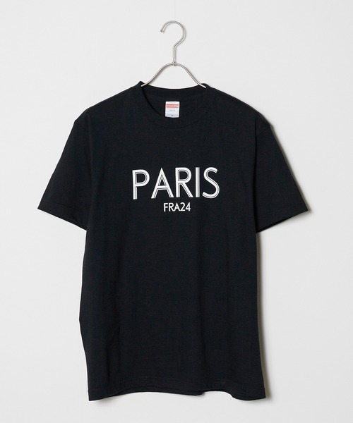 United Athle（ユナイテッドアスレ）の「【UNITED ATHLE】▲ロゴ クルーネック 半袖Tシャツ (PARIS FR24)（Tシャツ/カットソー・レディース・ネイビー/ブラック/ホワイト・L/S/M）」の13枚目の写真