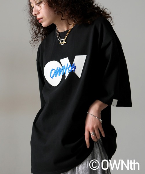 ロゴ刺繍入りコットンTシャツ ロゴ刺繍Tシャツ（Tシャツ/カットソー）｜OWNth（オンス）の