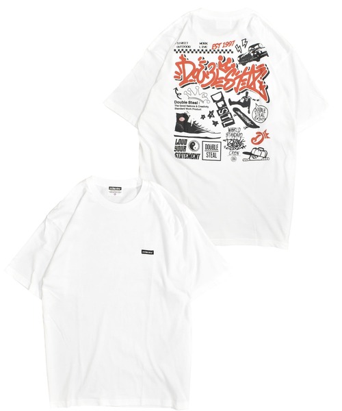 DOUBLE STEAL（ダブルスティール）の「ストリートモチーフ Tシャツ（T