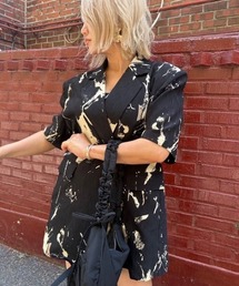 ipugo（イプゴ）の「ipugo/イプゴ ペイント柄オーバーサイズサマージャケット（テーラードジャケット）」