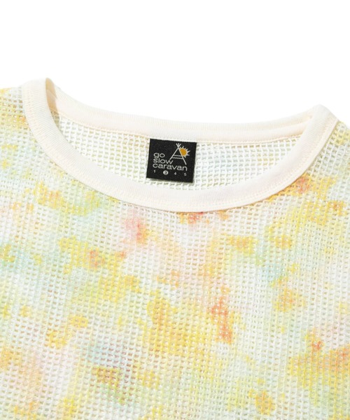 メッシュタイダイ染プリントS/STEE（Tシャツ/カットソー）｜go slow caravan（ゴースローキャラバン）