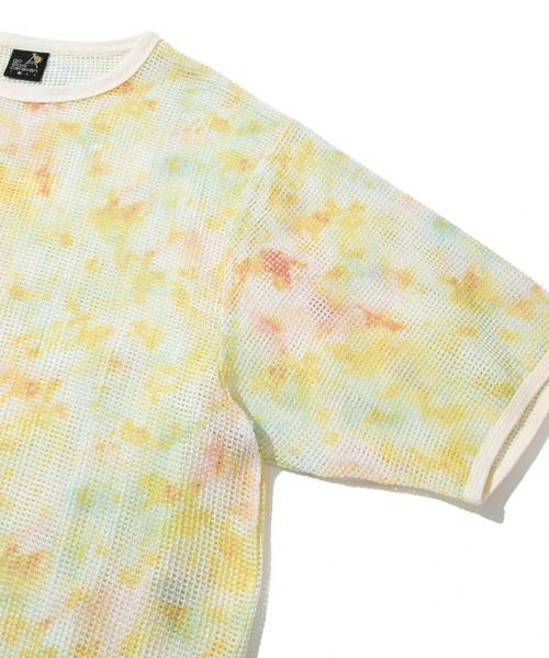 メッシュタイダイ染プリントS/STEE（Tシャツ/カットソー）｜go slow caravan（ゴースローキャラバン）