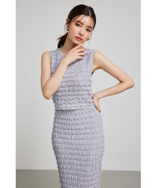 rienda（リエンダ）の「ポップコーンニットトップス（ニット/セーター・レディース・ピンク/ホワイト/ブルー/ブラック・FREE）」の11枚目の写真