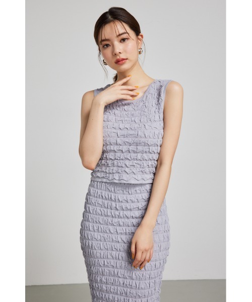 rienda（リエンダ）の「ポップコーンニットトップス（ニット/セーター・レディース・ピンク/ホワイト/ブルー/ブラック・FREE）」の12枚目の写真