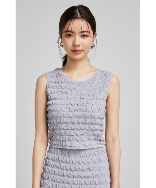 rienda（リエンダ）の「ポップコーンニットトップス（ニット/セーター・レディース・ピンク/ホワイト/ブルー/ブラック・FREE）」の15枚目の写真