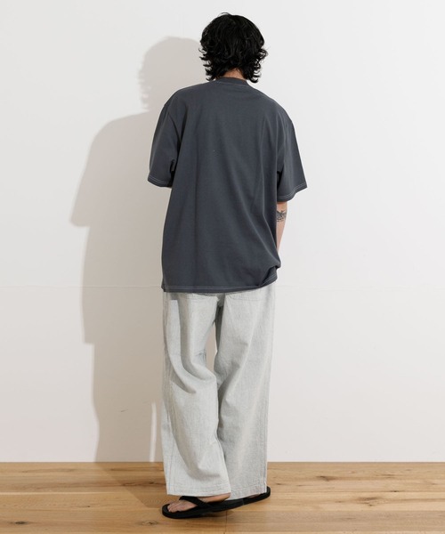 Yonetomi(ヨネトミ)の「米富繊維 Yonetomi NEW BASIC DYE T-SHIRTS(Tシャツ/カットソー・メンズ・チャコールグレー/ライトピンク/ライトグレー/イエロー・2/3)」の19枚目の写真
