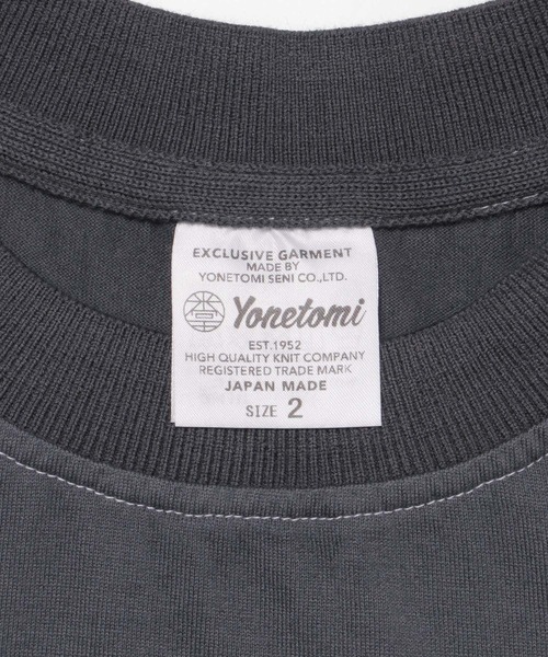 Yonetomi(ヨネトミ)の「米富繊維 Yonetomi NEW BASIC DYE T-SHIRTS(Tシャツ/カットソー・メンズ・チャコールグレー/ライトピンク/ライトグレー/イエロー・2/3)」の11枚目の写真
