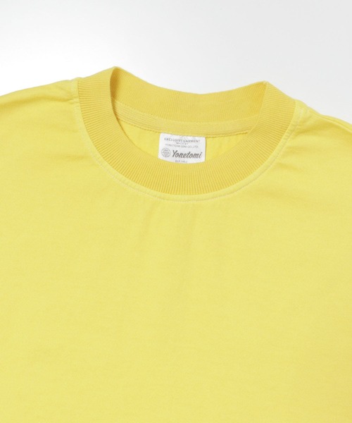 Yonetomi(ヨネトミ)の「米富繊維 Yonetomi NEW BASIC DYE T-SHIRTS(Tシャツ/カットソー・メンズ・チャコールグレー/ライトピンク/ライトグレー/イエロー・2/3)」の10枚目の写真