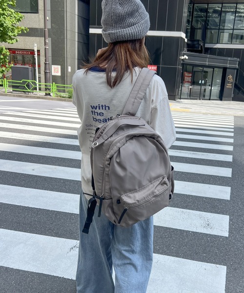 ikka(イッカ)の「【撥水】ナイロン8ポケットリュック(バックパック/リュック・レディース・ブラック/グレー/ベージュ・FREE)」の20枚目の写真