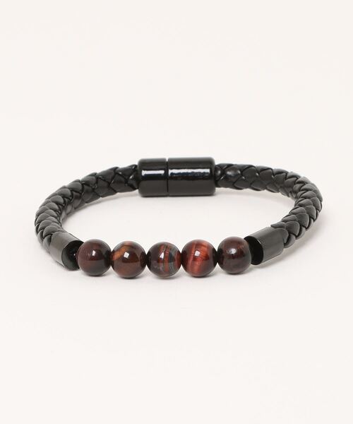 チャイハネ（チャイハネ）の「【チャイハネ】ストーンマグネットMEN'Sブレスレット（ブレスレット・メンズ・ホワイト/ブラウン/レッド/グリーン/レッド系その他/パープル/ダークブルー/スミクロ/ターコイズブルー/ブラック・FREE）」の10枚目の写真