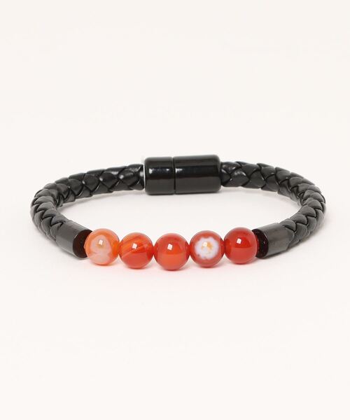 チャイハネ（チャイハネ）の「【チャイハネ】ストーンマグネットMEN'Sブレスレット（ブレスレット・メンズ・ホワイト/ブラウン/レッド/グリーン/レッド系その他/パープル/ダークブルー/スミクロ/ターコイズブルー/ブラック・FREE）」の9枚目の写真