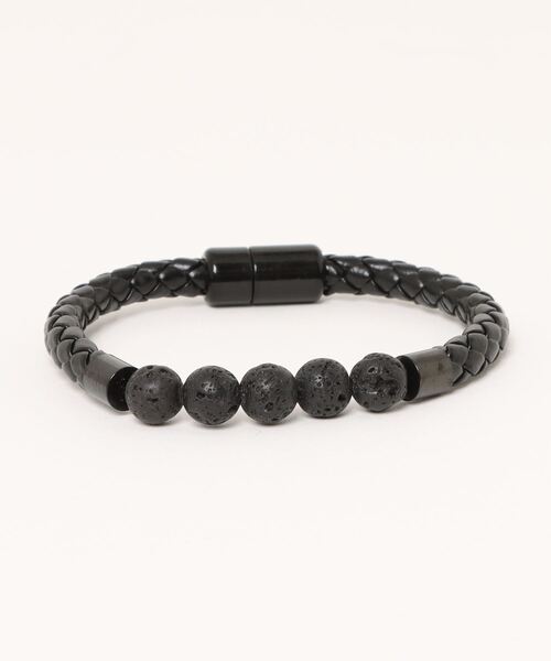 チャイハネ（チャイハネ）の「【チャイハネ】ストーンマグネットMEN'Sブレスレット（ブレスレット・メンズ・ホワイト/ブラウン/レッド/グリーン/レッド系その他/パープル/ダークブルー/スミクロ/ターコイズブルー/ブラック・FREE）」の4枚目の写真