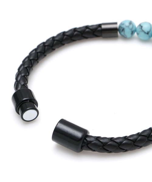 チャイハネ（チャイハネ）の「【チャイハネ】ストーンマグネットMEN'Sブレスレット（ブレスレット・メンズ・ホワイト/ブラウン/レッド/グリーン/レッド系その他/パープル/ダークブルー/スミクロ/ターコイズブルー/ブラック・FREE）」の13枚目の写真